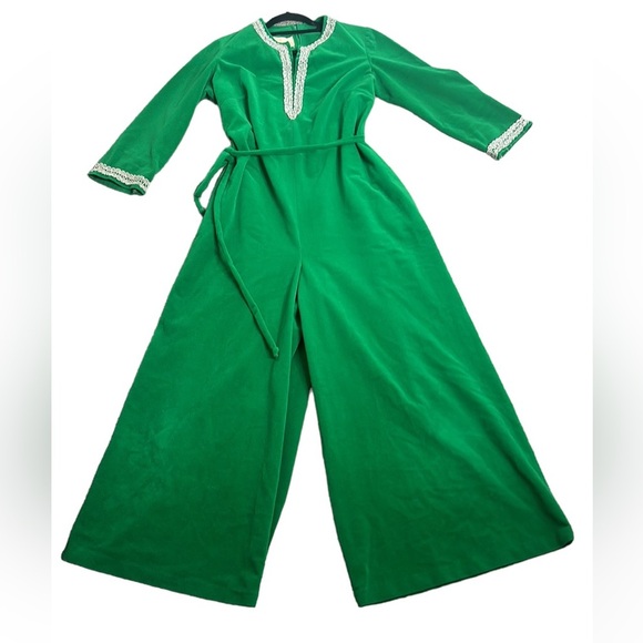 Sears brand green jumpsuit size medium - Picture 1 of 12